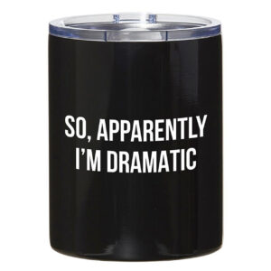 12oz Black Tumbler-Dramatic  VAT $44.00