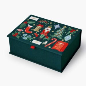 Holiday Large Embroidered Keepsake Box Vat $95.70
