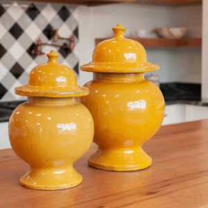 Misha Stoneware Ginger Jar, Small, Gold VAT $247.50