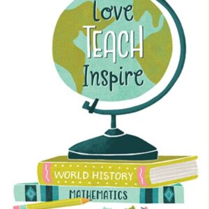 Globe and Books Card Vat $9.37