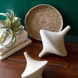 SET OF TWO GREY-WASH CLAY TOPS VAT $184.80