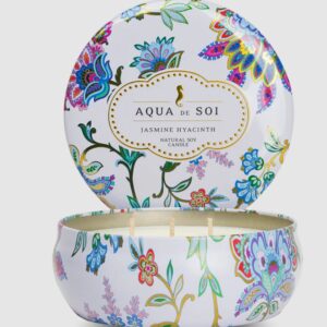 Aqua de SOi Jasmine Hyacinth 3 Wick Tin vat$55.00