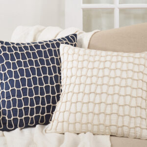 Nautical Rope Pillow - Navy Blue Down Filled - 20" - Square Vat $177.54