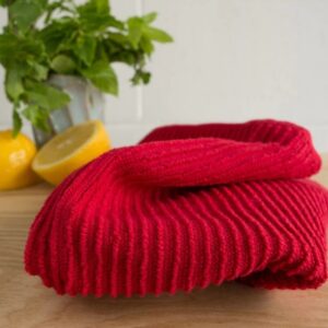 Ripple Red Dishcloth Set of 2 VAT $16.50