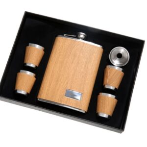 Light Grain 5 Piece Tall Flask Set VAT $61.60
