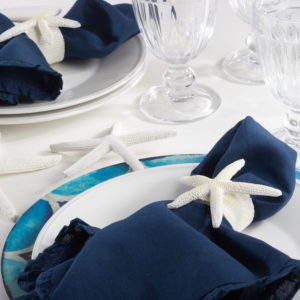 Starfish Napkin Ring- White VAT $15.40