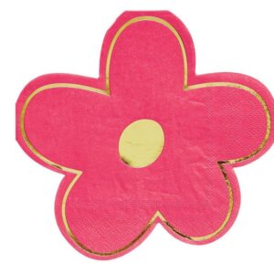 Die-Cut Paper Napkin-Pink Flower VAT $15.40