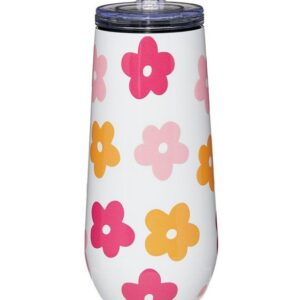 12oz Champagne Tumbler- Flowers VAT $50.60