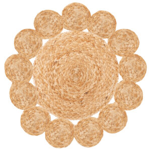 Jute Floral Placemats- Natural VAT $33.00