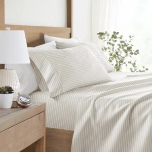4pc King Pattern Sheets Awning Stripe-Natural VAT $61.78