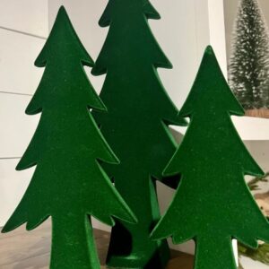 Green Flocked Tree 15.25"-VAT $70.40