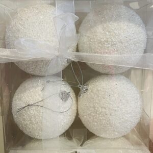 4pc Xmas BallWH-4" VAT $23.72