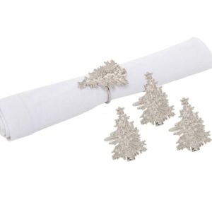 Christmas Tree Napkin Ring Set of 4-VAT $35.20