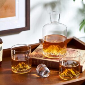 3 piece Mountain Crystal Decanter & Tubmbler Set VAT $175.96