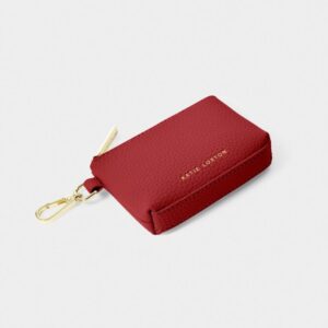 Clip on Coin Purse- Garnet Red VAT $35.99