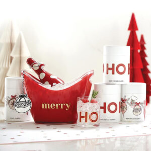 Acrylic Beverage Bucket- Merry VAT $52.80