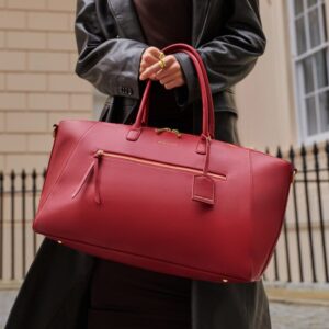 Chelsea Weekend Bag- Garnet Red VAT $330.00