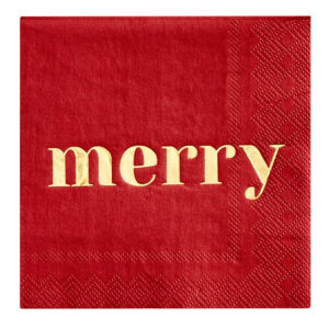 Merry Red Cocktail Napkin VAT$23.10