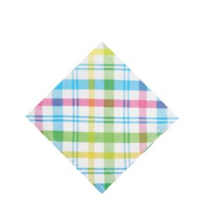Spring Blossom Plaid Table Linens/ Napkin- Multi VAT $9.24
