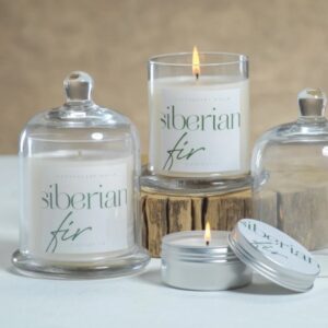Guild Scented Candle with Glass Dome-Siberian  Fir VAT $79.20