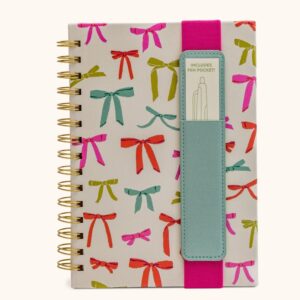 Oliver Notebook with Pen Pocket- Put a Bow on it VAT $33.00
