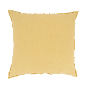 Fringed Design Linen Pillow - Down Filled-VAT $105.10