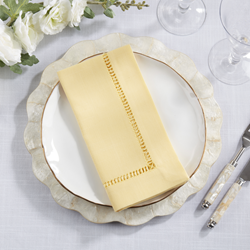 Toscana Hemstitch Dinner Napkin - VAT$17.90