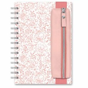 Blushing Bloom Oliver Notebook with Pen Pocket-VAT$37.40
